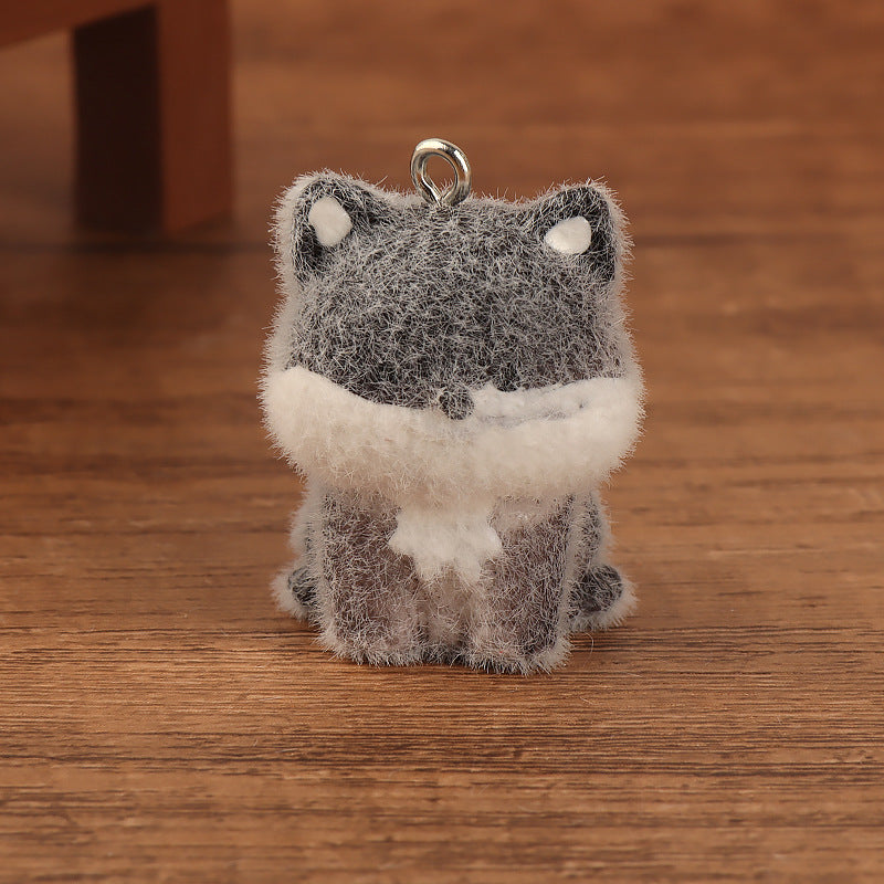 【Wish+Match+Bingo】Mini 3D Fluffy Dog Charm – Perfect for Keychains, Backpacks & Phones