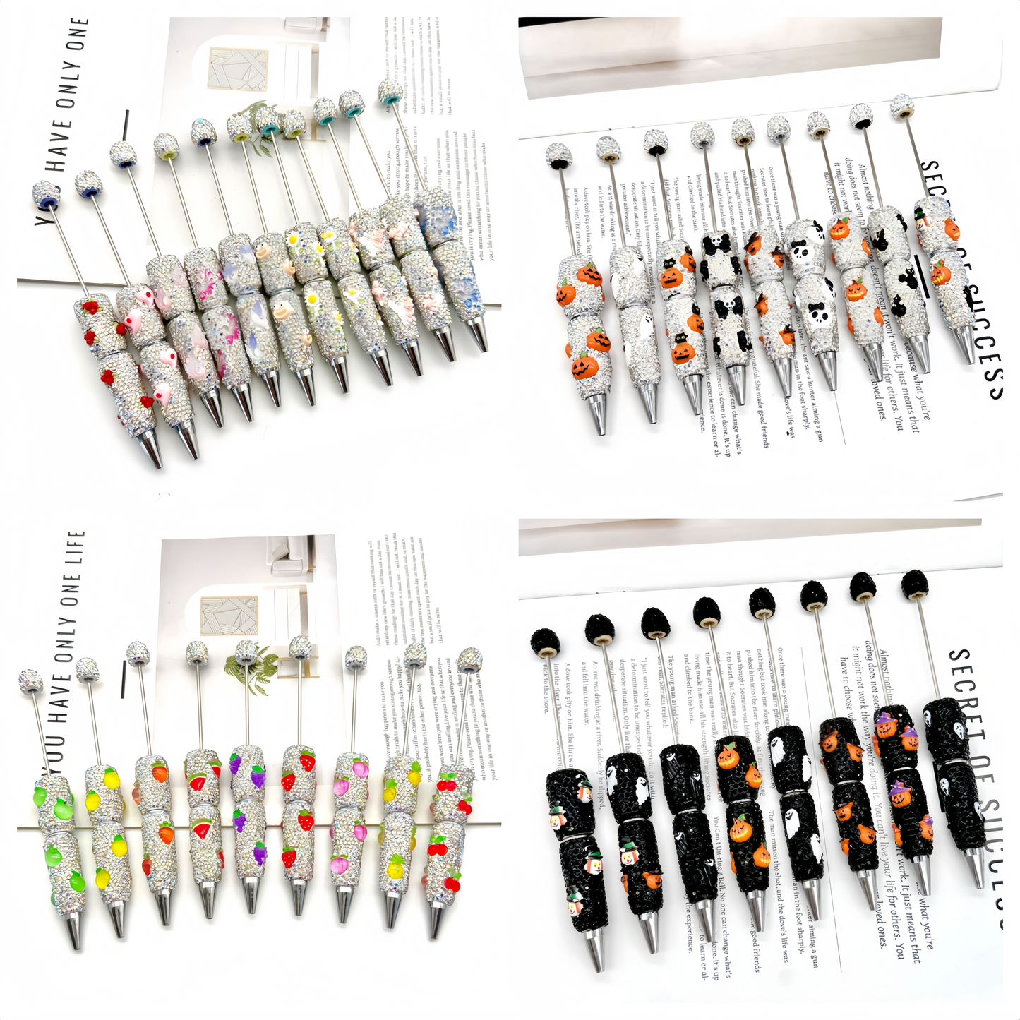 Charm Sparkly Diamond Beadable Pen Lucky Bag