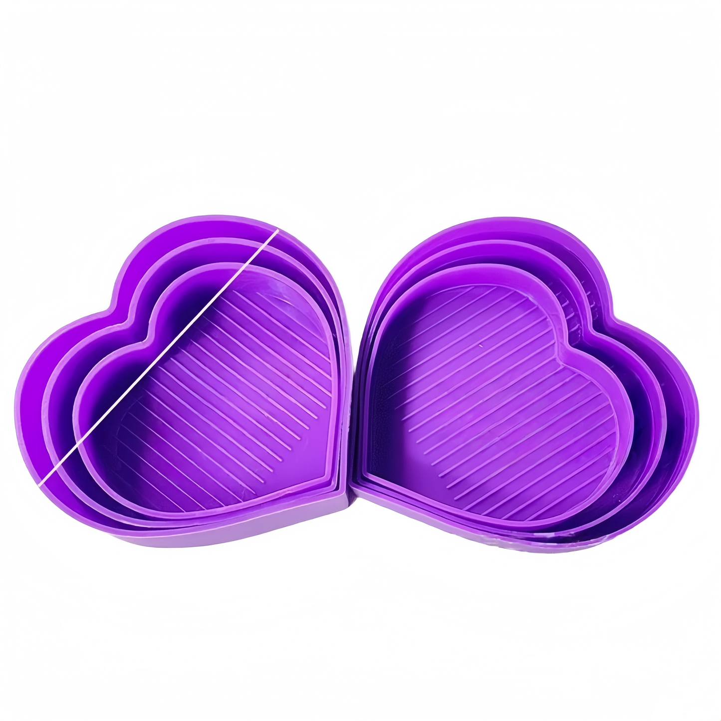 Heart Rhinestone Tray - 3 Pack