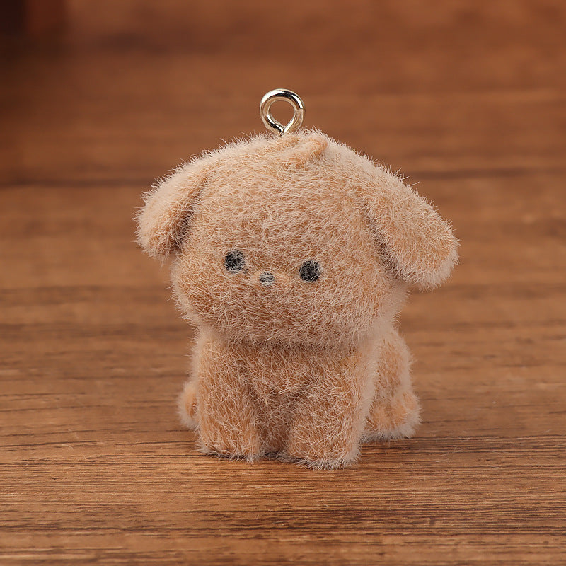 【Wish+Match+Bingo】Mini 3D Fluffy Dog Charm – Perfect for Keychains, Backpacks & Phones