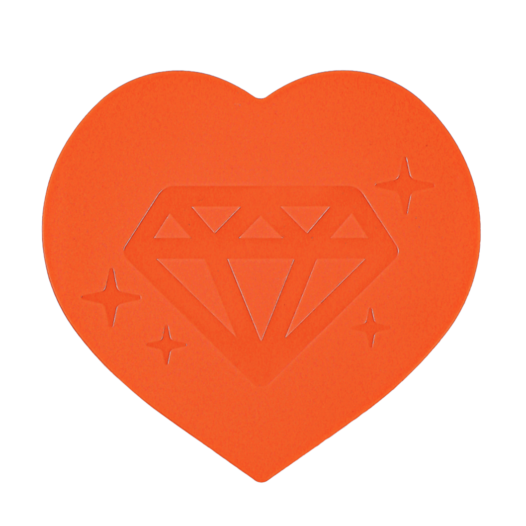 Heart Rhinestone Tray - 3 Pack