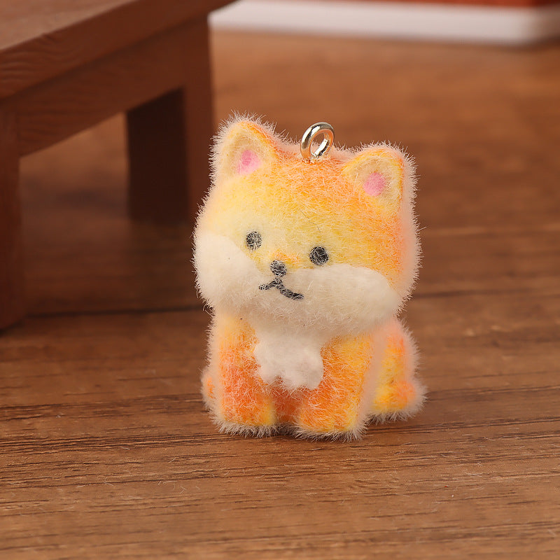 【Wish+Match+Bingo】Mini 3D Fluffy Dog Charm – Perfect for Keychains, Backpacks & Phones