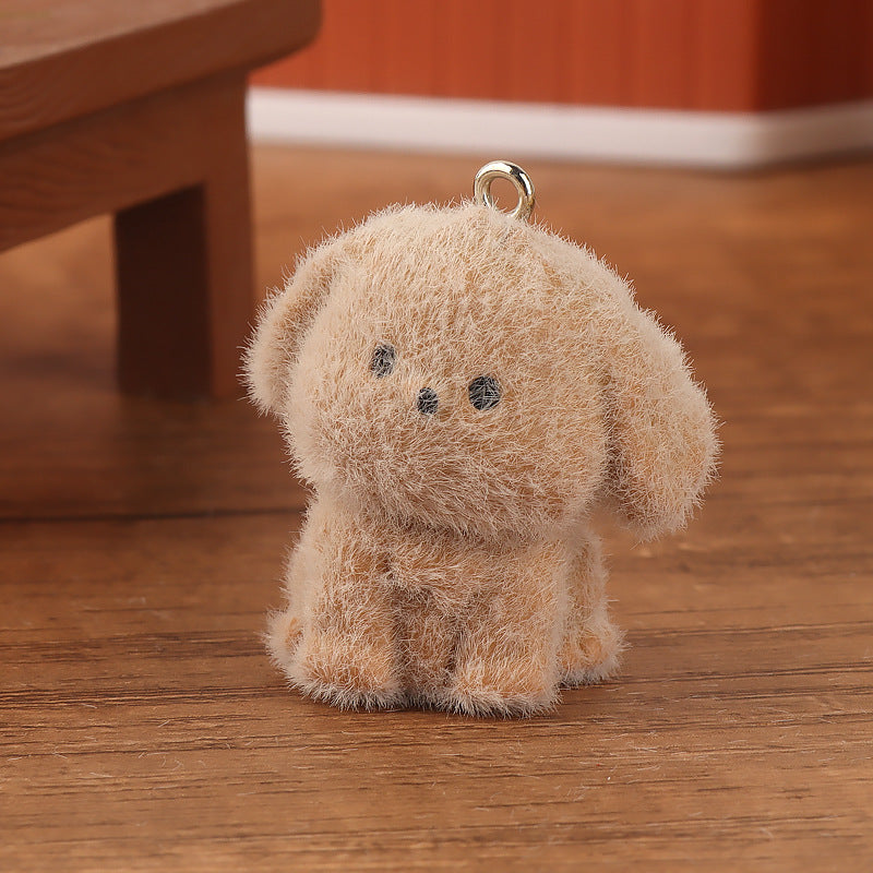 【Wish+Match+Bingo】Mini 3D Fluffy Dog Charm – Perfect for Keychains, Backpacks & Phones