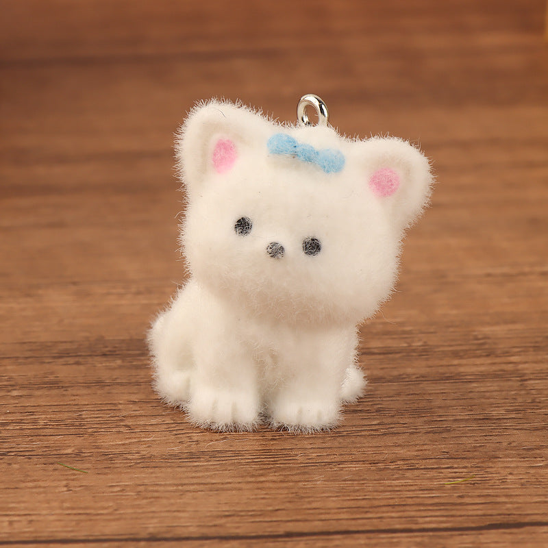【Wish+Match+Bingo】Mini 3D Fluffy Dog Charm – Perfect for Keychains, Backpacks & Phones