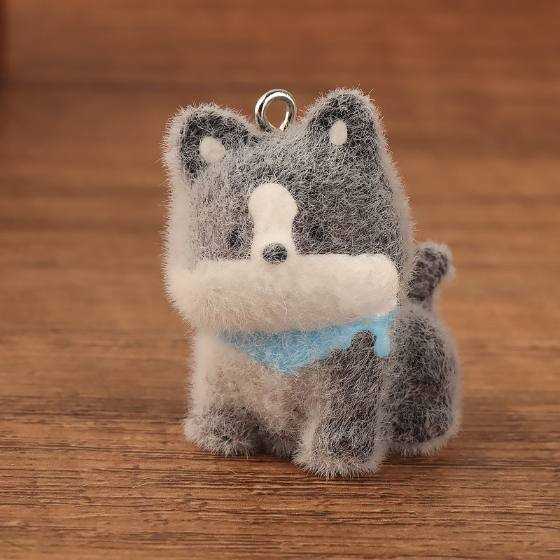 【Wish+Match+Bingo】Mini 3D Fluffy Dog Charm – Perfect for Keychains, Backpacks & Phones